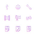 Spade , gear , wrench , video , camcoder , smiley , image , psd
