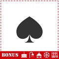 Spade icon flat