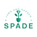 spade lawn garden flat logo