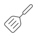 Spade line icon. Flat cooking utensils Kitchen tool Royalty Free Stock Photo