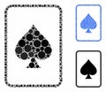 Spades Gambling Card Composition Icon of Circle Dots