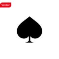 Spades icon illustration isolated vector sign symbol Royalty Free Stock Photo