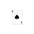 Spades playing card. ace game poker Royalty Free Stock Photo
