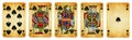 Spades Suit Vintage Playing Cards Royalty Free Stock Photo