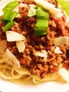 Spagetti bolognese Royalty Free Stock Photo