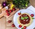 Spagetti bolognese Royalty Free Stock Photo