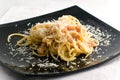 Spagetti carbonara Royalty Free Stock Photo