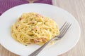 Spagetti carbonara Royalty Free Stock Photo