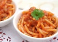 Spagettis with meat sauce Royalty Free Stock Photo