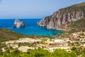 Spaggia di Masua beach and Pan di Zucchero, Costa Verde, Sardinia, Italy Royalty Free Stock Photo