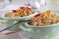 Spaghetti aglio e olio e peperoncino Royalty Free Stock Photo