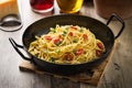 Spaghetti aglio e olio e peperoncino Royalty Free Stock Photo