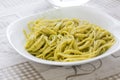 spaghetti al pesto Royalty Free Stock Photo
