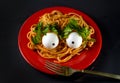 Eyeballs Spaghetti Alien Monster