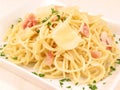 Spaghetti alla Carbonara 1 Royalty Free Stock Photo