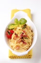 Spaghetti alla carbonara Royalty Free Stock Photo