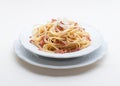 Spaghetti alla carbonara Royalty Free Stock Photo