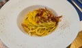 Spaghetti alla carbonara ready to eat