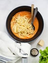 Spaghetti alla Napoletana in a Pan