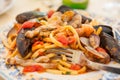 Spaghetti allo scoglio - Italian seafood pasta