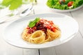 Spaghetti bolognaise Royalty Free Stock Photo