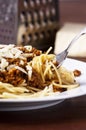Spaghetti bolognese Royalty Free Stock Photo