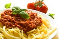 Spaghetti bolognese Royalty Free Stock Photo