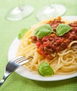 Spaghetti bolognese Royalty Free Stock Photo