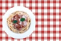Spaghetti bolognese Royalty Free Stock Photo