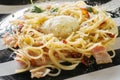 Spaghetti bolognese cheese. Royalty Free Stock Photo