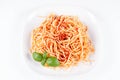 Spaghetti bolognese Royalty Free Stock Photo
