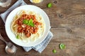 Spaghetti bolognese pasta Royalty Free Stock Photo