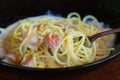Spaghetti cabonara Royalty Free Stock Photo