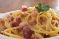 Spaghetti carbonara Royalty Free Stock Photo