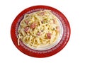 Spaghetti Carbonara Royalty Free Stock Photo