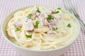 Spaghetti Carbonara Royalty Free Stock Photo