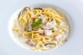 Spaghetti Carbonara Royalty Free Stock Photo