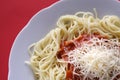 Spaghetti with Cheese Royalty Free Stock Photo