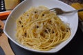 spaghetti cheese and pepper pasta cacio e pepe classic italian dish