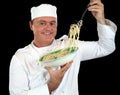 Spaghetti Chef Royalty Free Stock Photo
