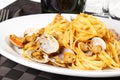 Spaghetti with clams Royalty Free Stock Photo