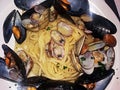 Spaghetti clams and mussels