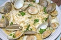 Spaghetti and Clams Royalty Free Stock Photo