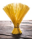 Spaghetti close up. Food background. Royalty Free Stock Photo