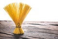 Spaghetti close up. Food background. Royalty Free Stock Photo