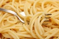 Spaghetti close-up Royalty Free Stock Photo