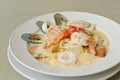 Spaghetti Cream Sauce Seafood