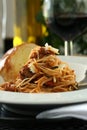 Spaghetti Dinner Royalty Free Stock Photo