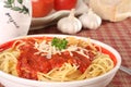 Spaghetti dinner. Royalty Free Stock Photo