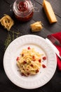 Spaghetti with dried tomatoes Royalty Free Stock Photo